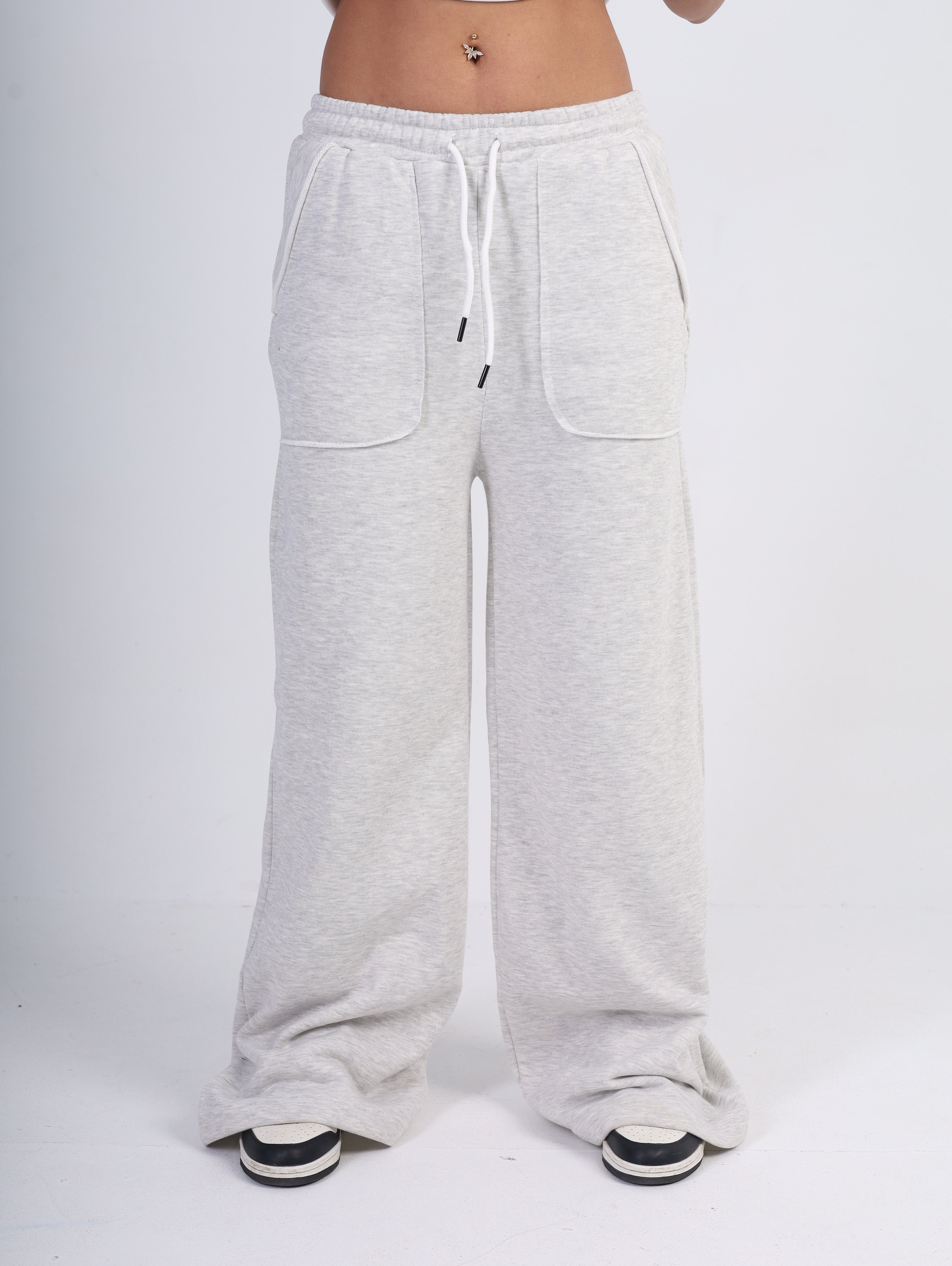Wide-Leg Sweatpants