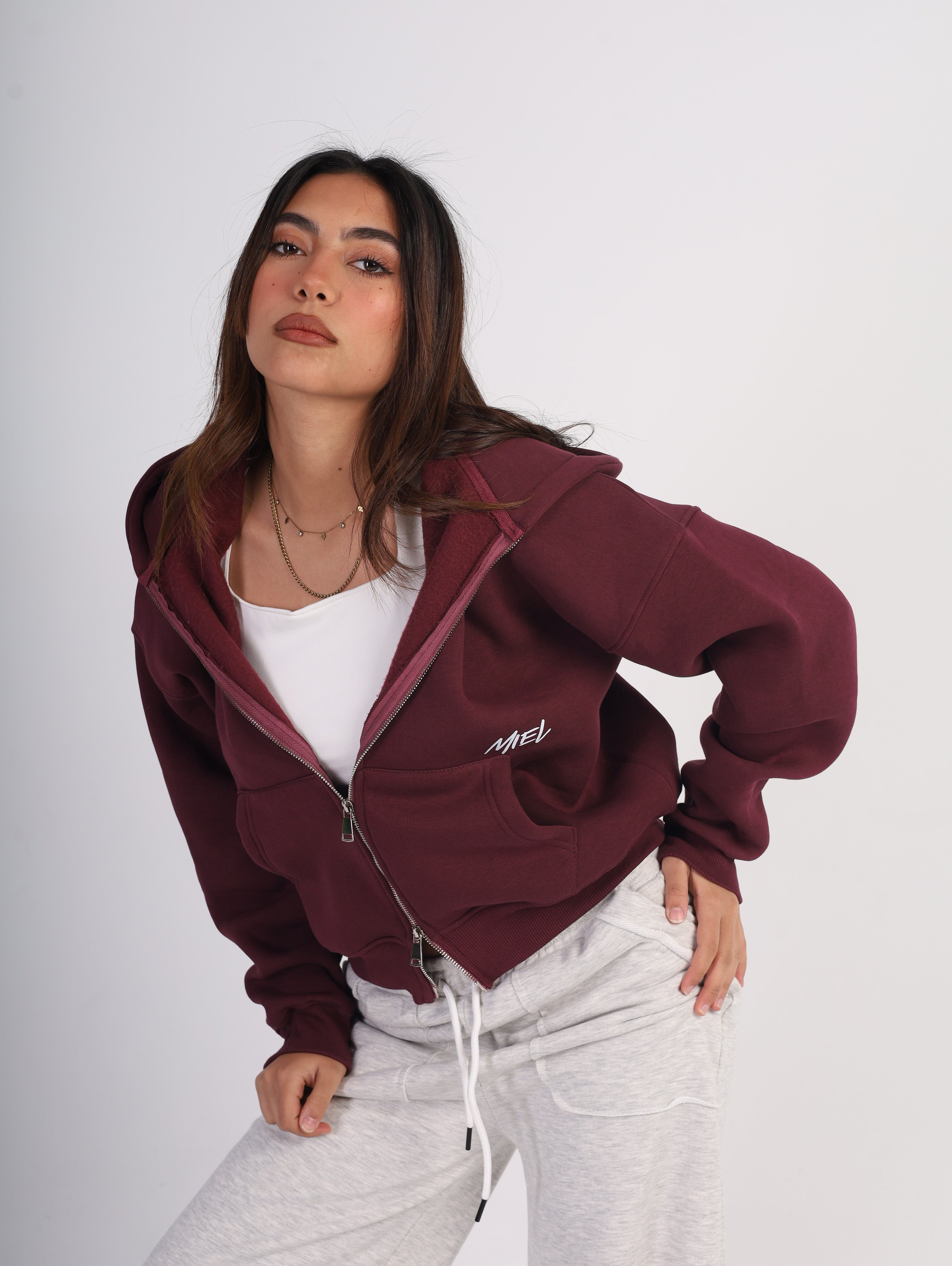 Double Zipper Boxy Jacket