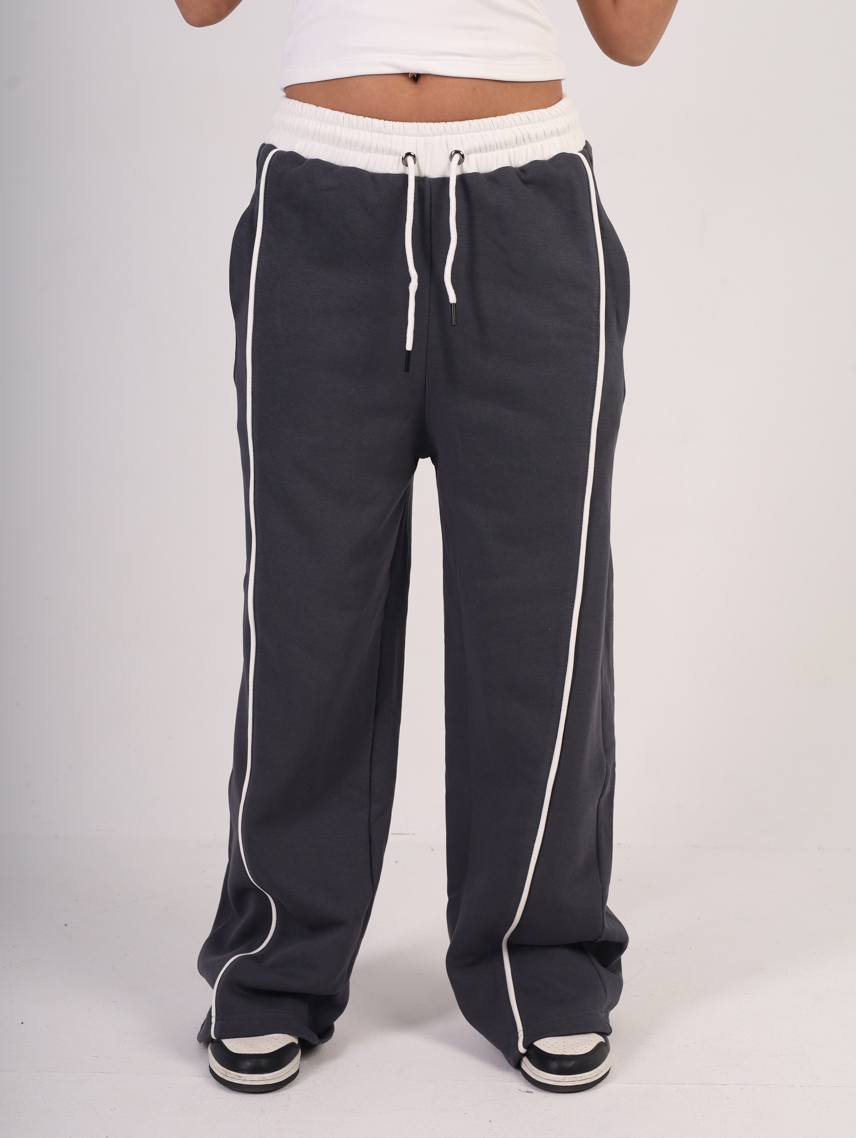 Line Wide-Leg Sweatpants