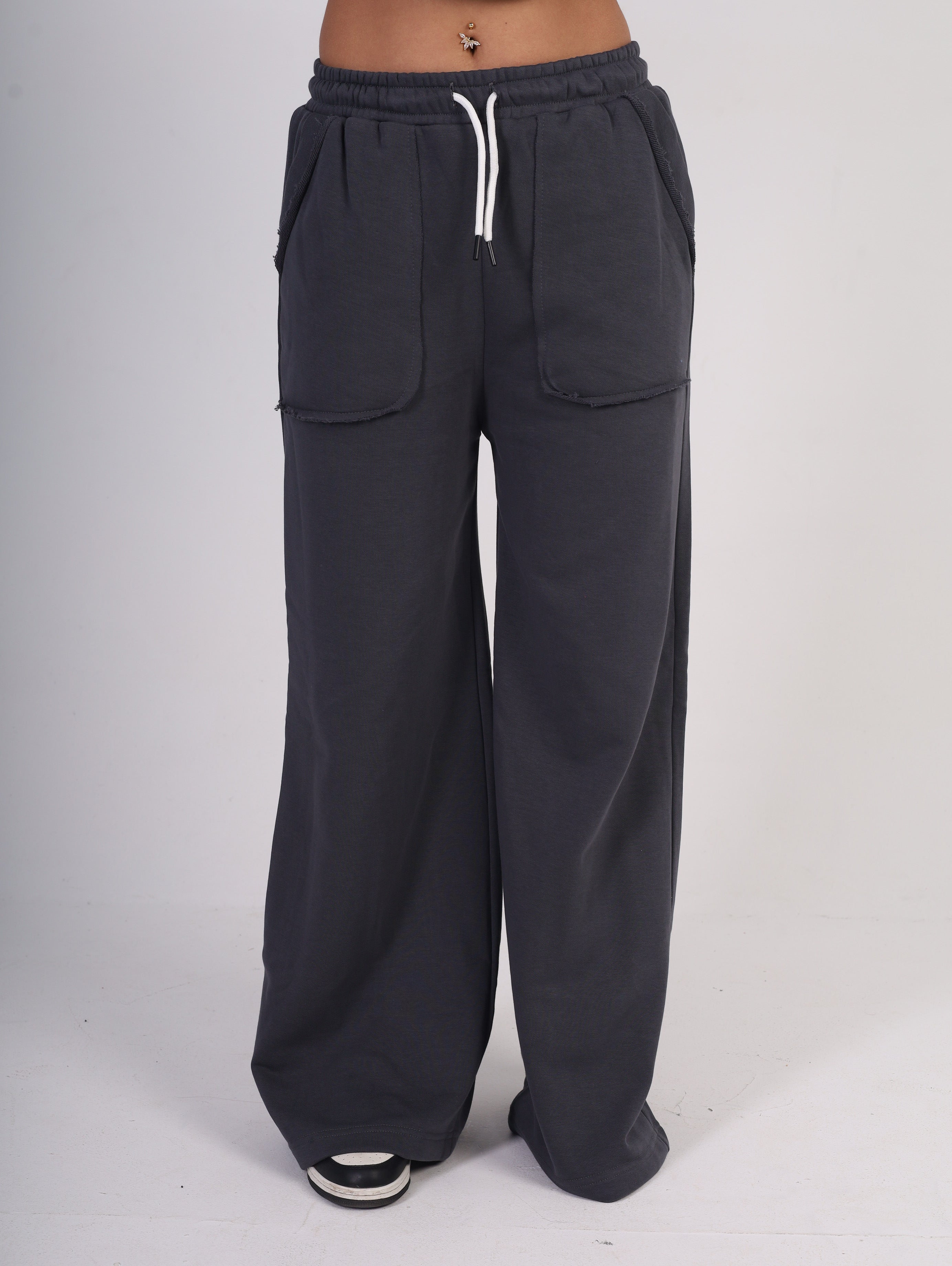 Wide-Leg Sweatpants