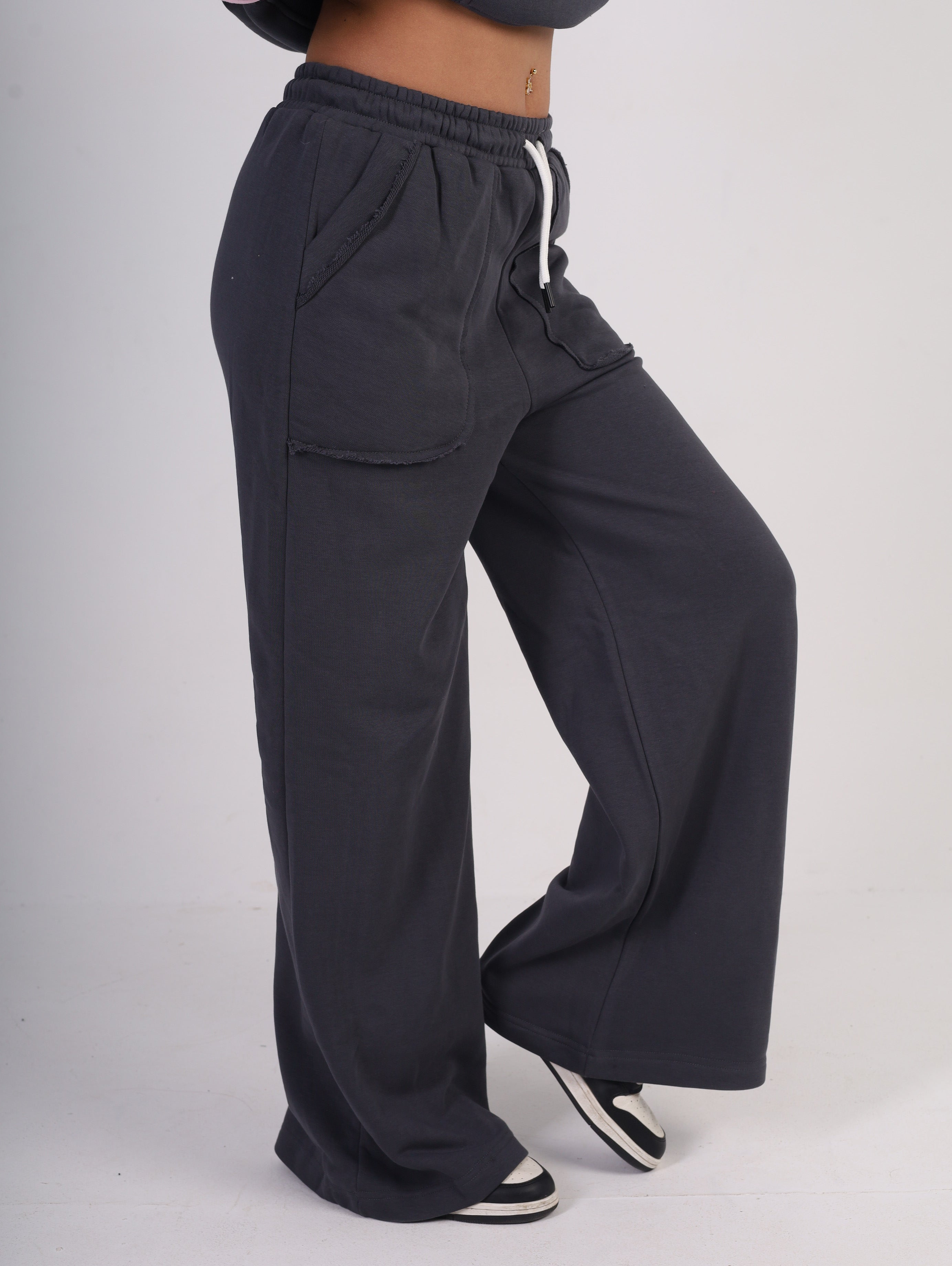 Wide-Leg Sweatpants