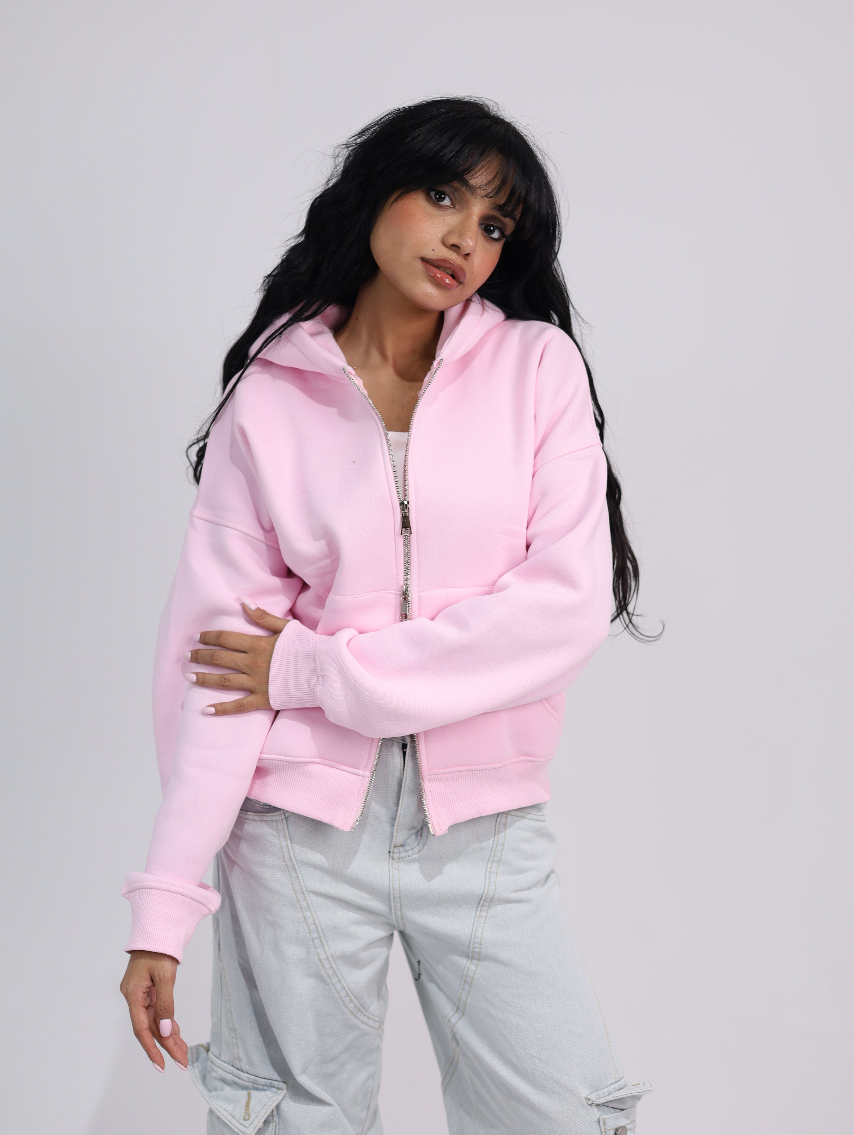 Double Zipper Boxy Jacket