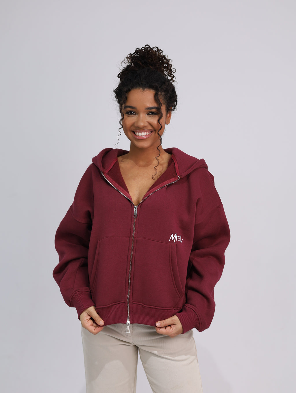 Two Zipper Boxy Hoodie