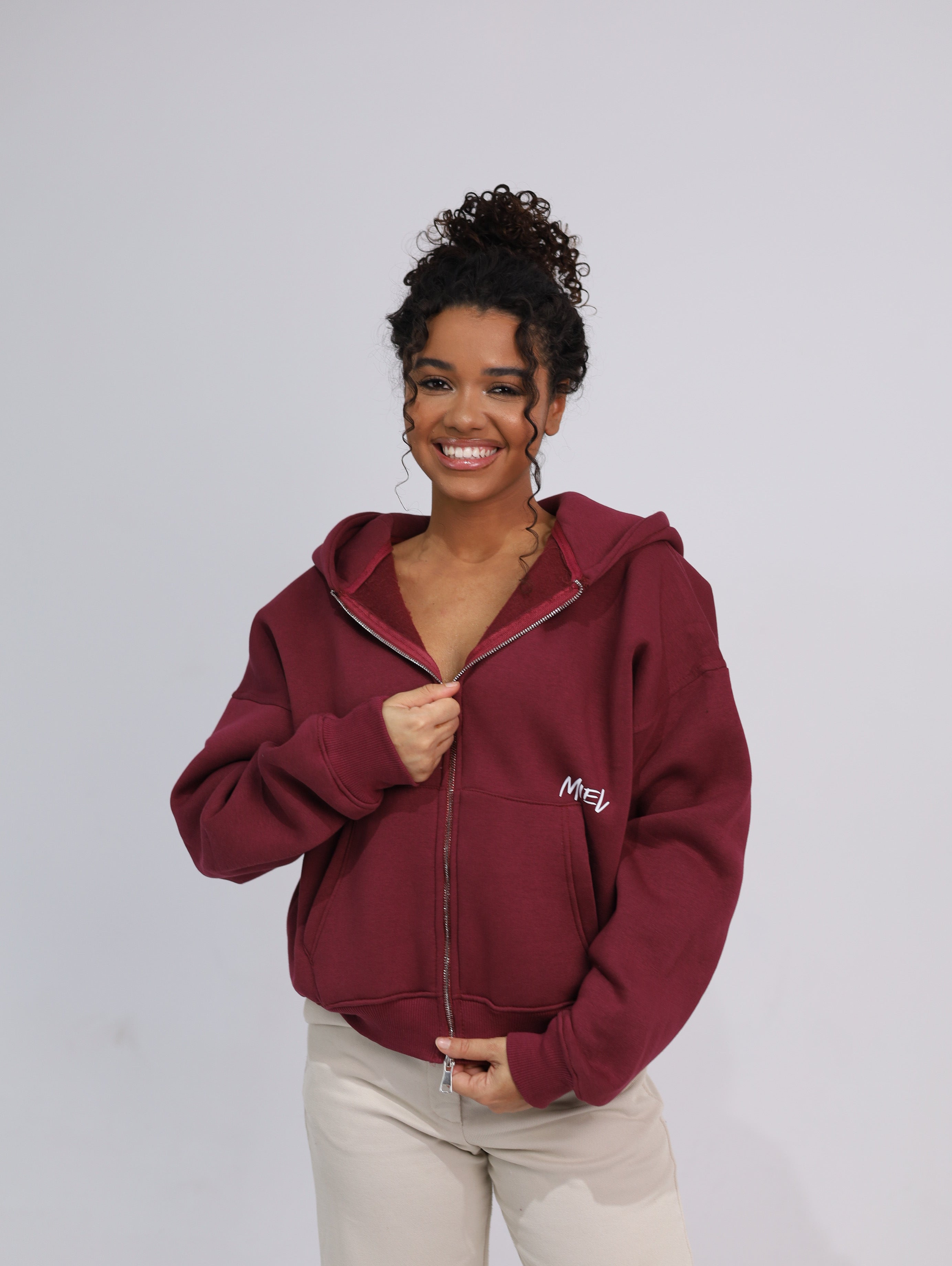 Two Zipper Boxy Hoodie