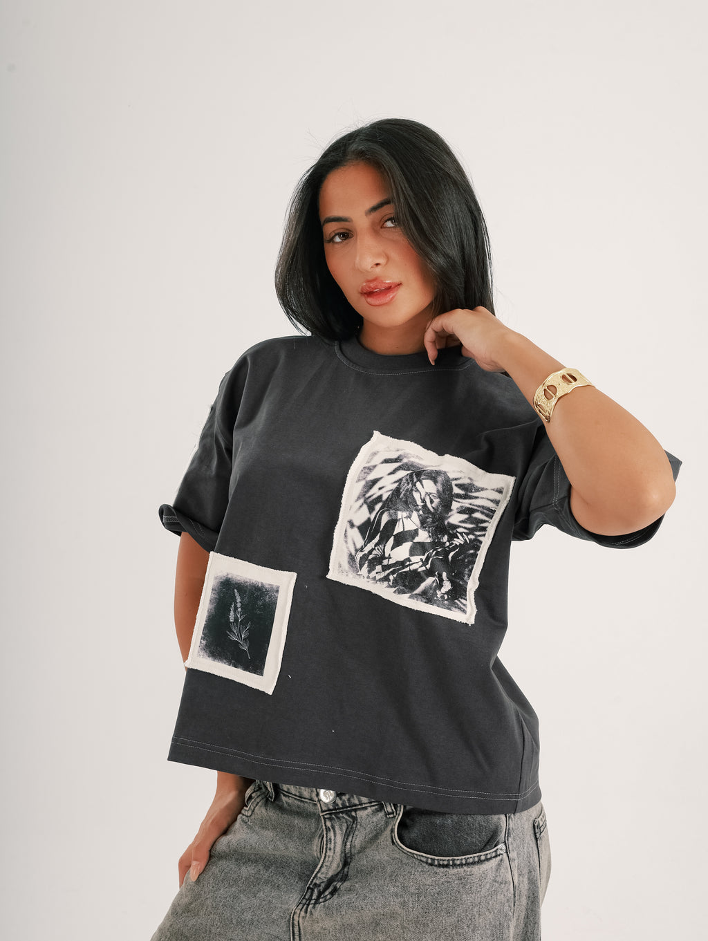 Oversized Patch Tee – Rebel Frames