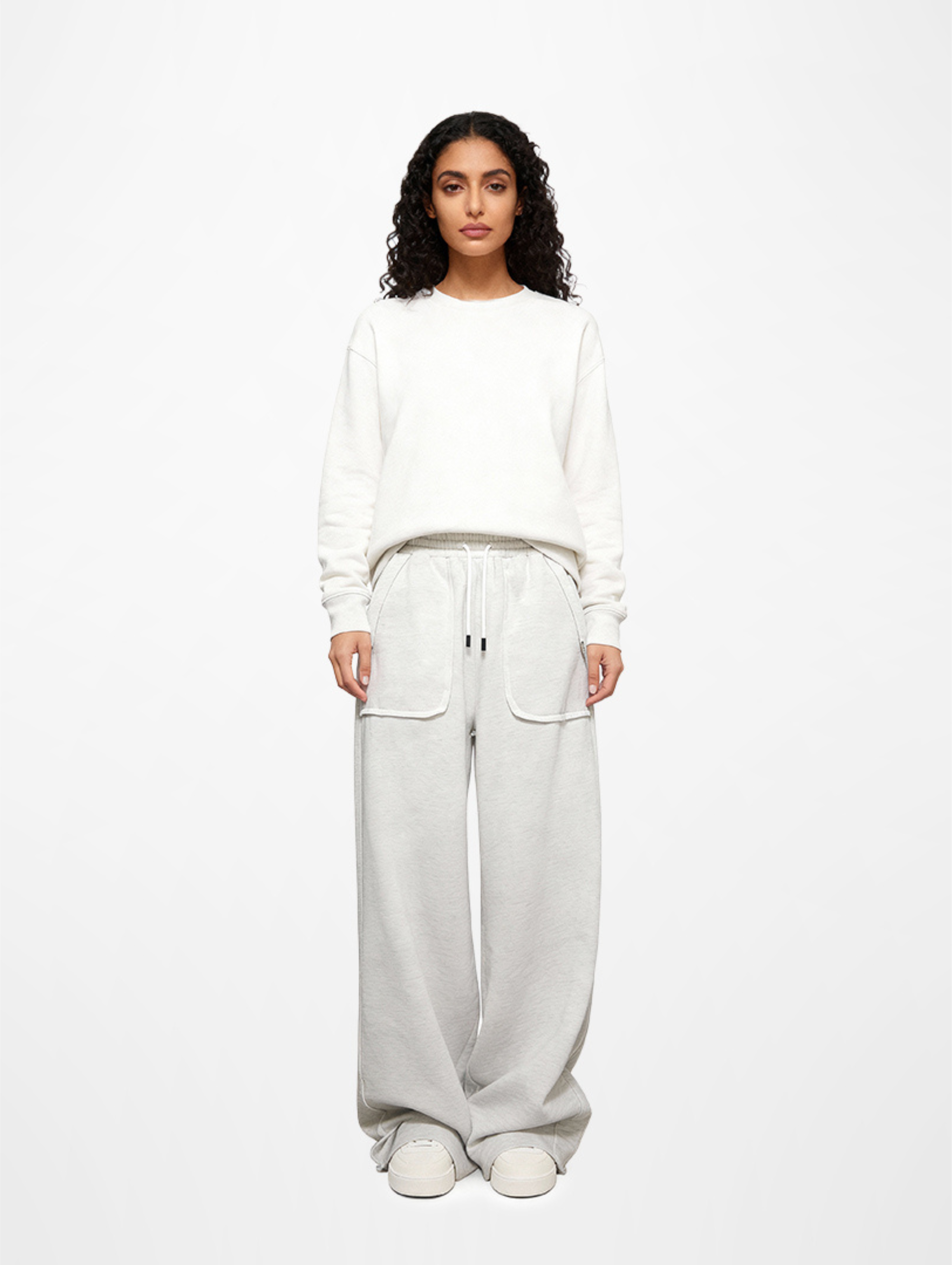 Wide-Leg Sweatpants