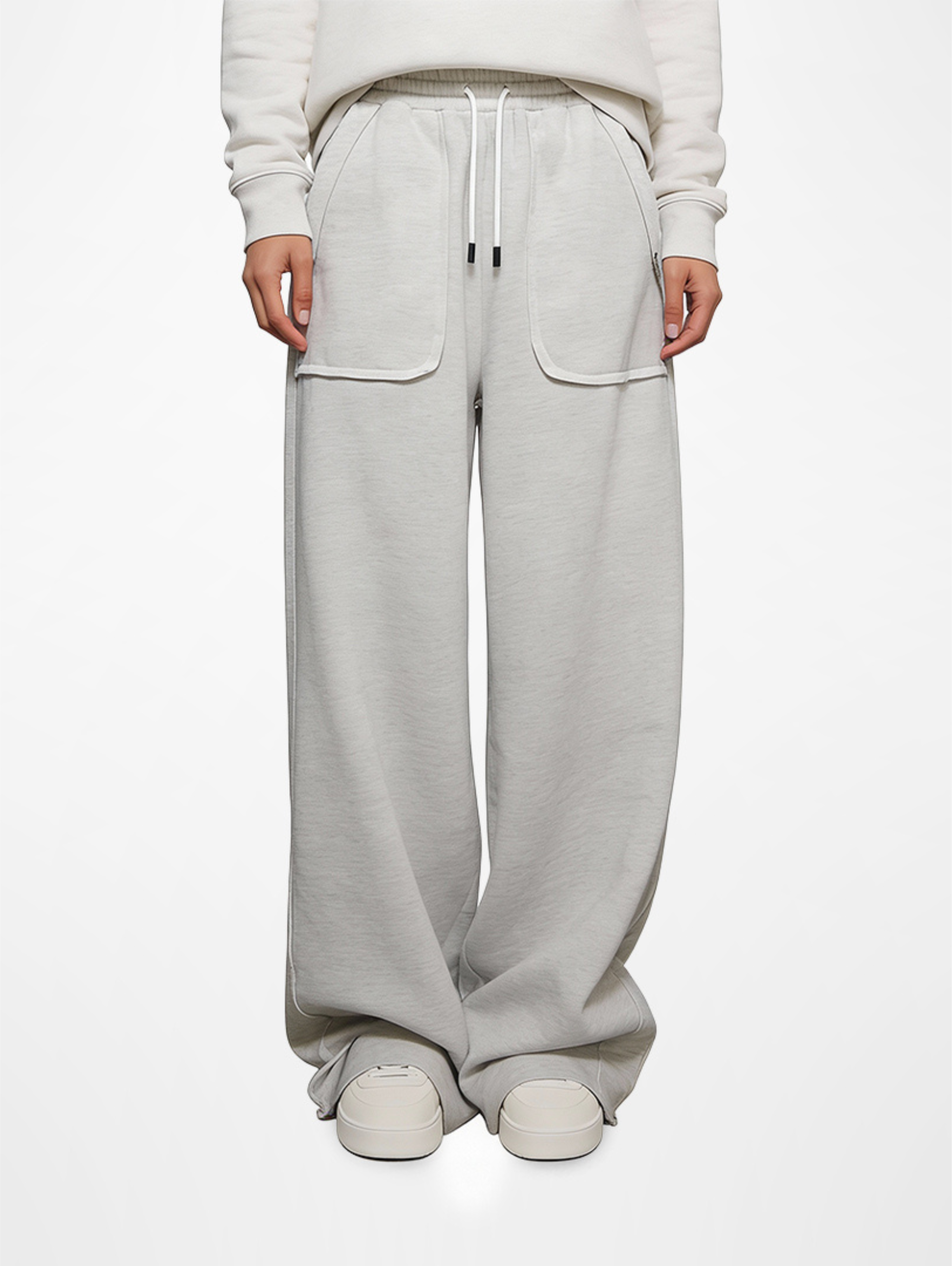 Wide-Leg Sweatpants